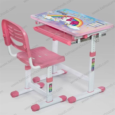 میزتحریرکودک صفحه تاشو اسب تک شاخ  N901